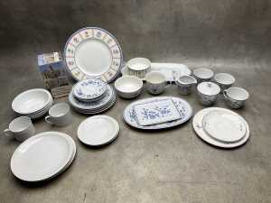 Assorted porcelain crockery including Villeroy & Boch 'Julie' and 'Vieux Luxembourg' - 4