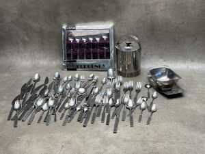 Group of stainless steel kitchenware