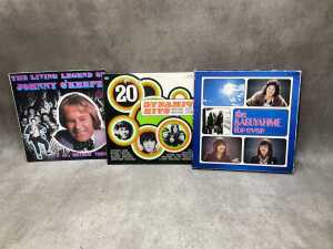Nine vinyl records, including 7" singles - 3