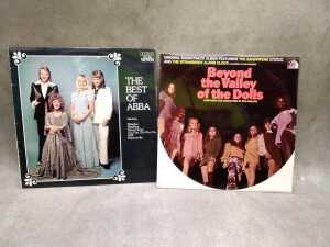 Six vinyl records, including ABBA and ABC - 2