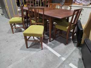 Nine-piece mid-century modern style dining suite - 2