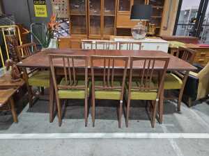Nine-piece mid-century modern style dining suite - 7