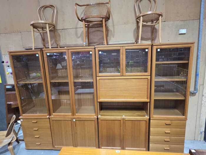 Parker modular glass display cabinet