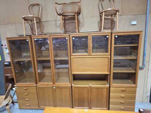 Parker modular glass display cabinet