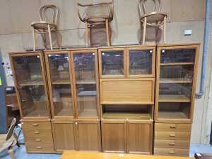Parker modular glass display cabinet
