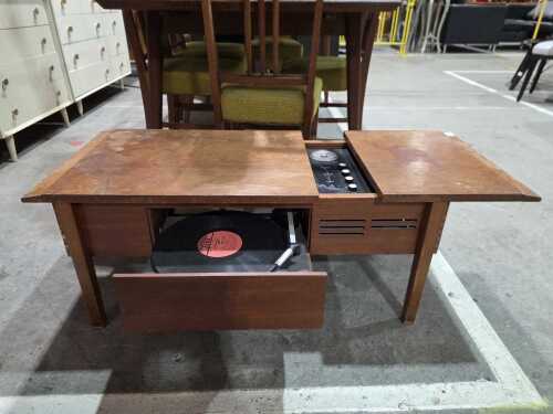 AWA mid-century stereogram coffee table