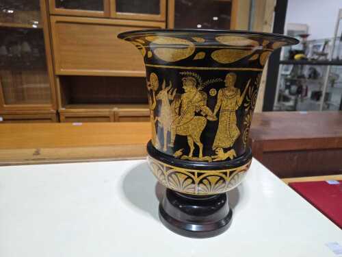 Maitland-Smith Ancient Greek style hand-painted ceramic urn