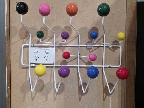 Herman Miller style multicolor coat rack