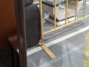 Dark timber framed wall mirror - 2