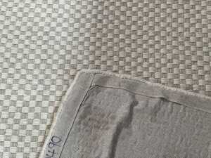Grey and cream woven floor rug - 3