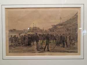 Melbourne Cricket Ground, antique etching - 2