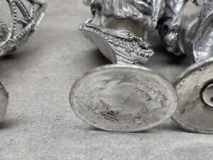 Six pewter fantasy goblets including Graeme Anthony - 8