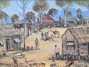 Kevin Charles 'Pro' Hart, There Was Movement at the Station. Framed print on paper - 3