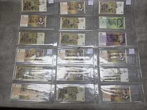 18 Australian decimal paper banknotes