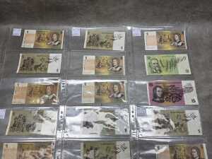 18 Australian decimal paper banknotes - 3