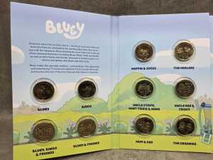 Three 2024 Bluey uncirculated ten coin sets - 3