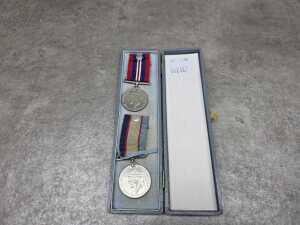 Australian World War II medals in presentation box