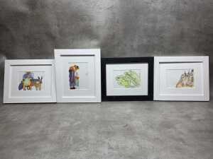 Conway Ginger (Pitjantjatjara, 1986-), set of four ink and watercolour illustrations