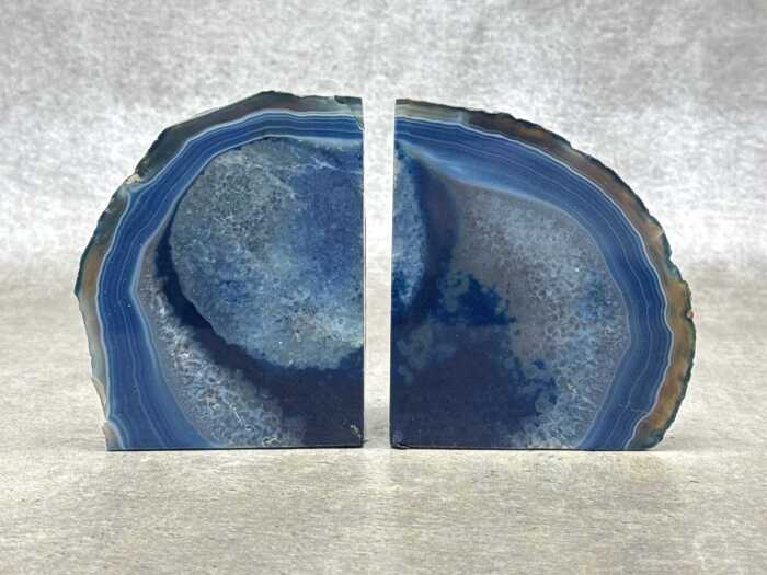 Blue Agate polished geode