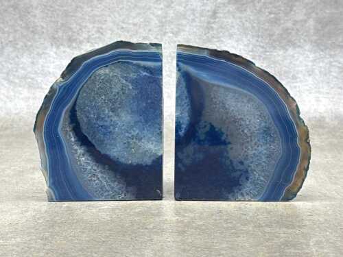 Blue Agate polished geode