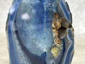 Blue Agate polished geode - 3