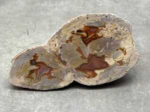 Two polished thunderegg specimen slabs - 4
