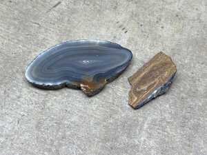 Mineral specimens, including Boulder Opal and Clear Quartz - 5