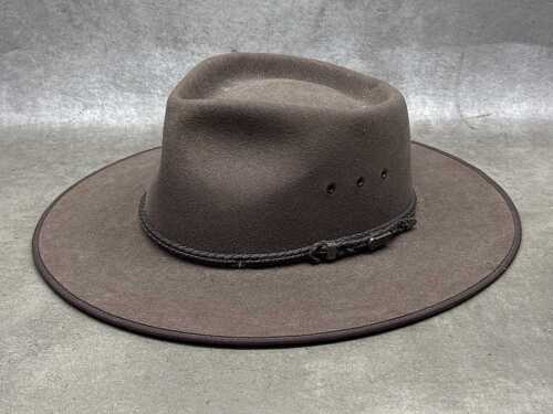 Akubra Australian brown wide-brim felt hat