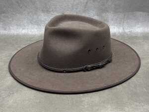 Akubra Australian brown wide-brim felt hat
