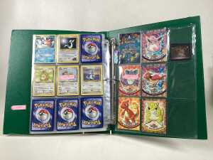 Pok&eacute;mon Binder including Fossil, Team Rocket assorted cards - 3