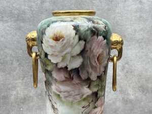 Hand painted porcelain vase decorated by Robyn Maddock, 1981 - 2