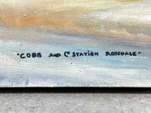 Betty Jungwirth, Cobb and Co. Station Rosedale. Oil painting on canvas - 4