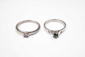 A collection of seven rings in sterling silver - 3