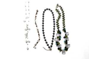 Four gemstone necklaces