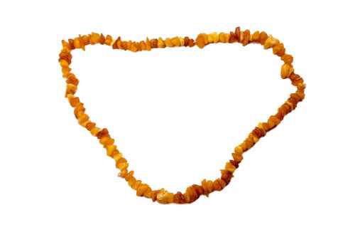 A strand of vintage Baltic amber