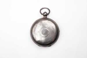 An antique Elgin pocket watch in sterling silver - 5