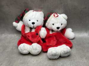 Four teddy bears, including Harrods Christmas Bear 2006 - 4