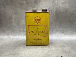 Four oil and varnish tin cans, including Shell Chain oil - 3