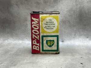 Three oil tin cans, including Esso - 4