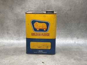 Two Golden Fleece 1-gallon petroleum tins - 3