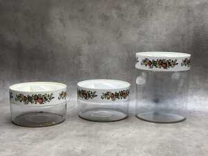 Ten Pyrex 'Spice of Life' Store 'n' See glass storage canisters - 2