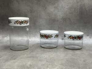 Ten Pyrex 'Spice of Life' Store 'n' See glass storage canisters - 3