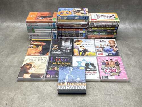 DVDs, including family movies and TV series
