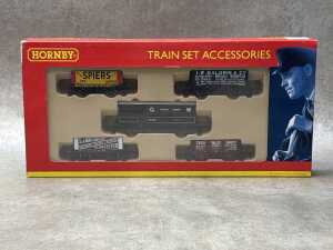 Group of Hornby OO scale model train rolling stock - 2