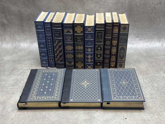 Thirteen 'The Franklin Library Books' including Edgar Allan Poe