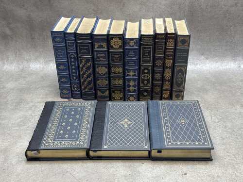 Thirteen 'The Franklin Library Books' including Edgar Allan Poe
