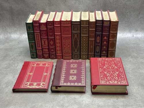 Fifteen 'The Franklin Library Books' including Mark Twain