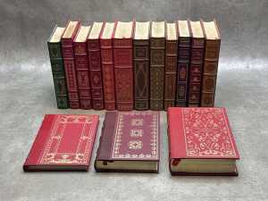 Fifteen 'The Franklin Library Books' including Mark Twain