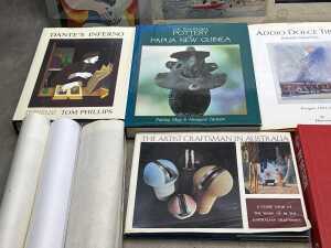 Group of mostly art reference books, including Dante's Inferno - 5