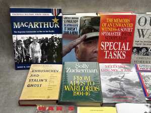 Military History books, including Our War - 2